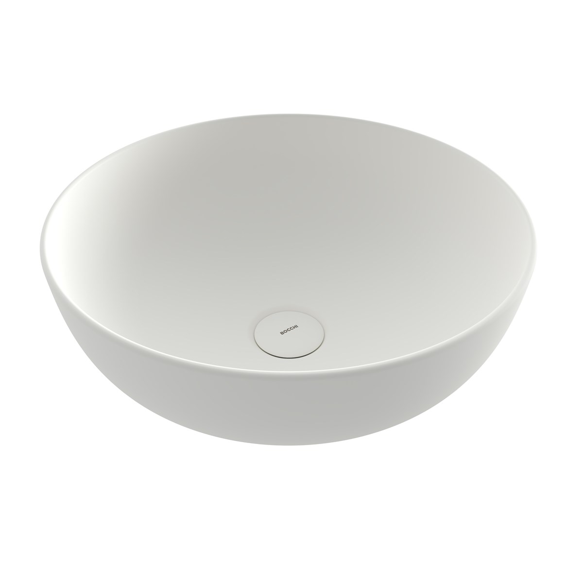 Bocchi 1494-002-0125 Slim Line Yuvarlak Lavabo 38 cm Mat Beyaz