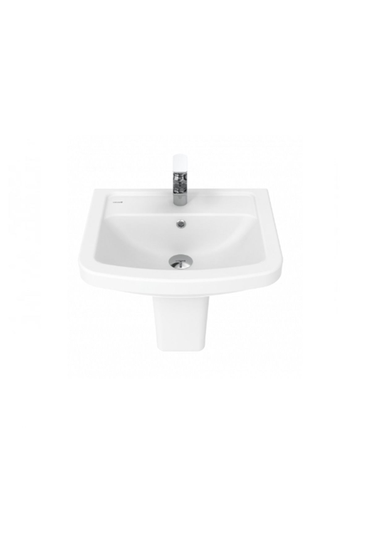 KY055 Key Köşeli Lavabo Key Yarım Ayak 45x55 cm