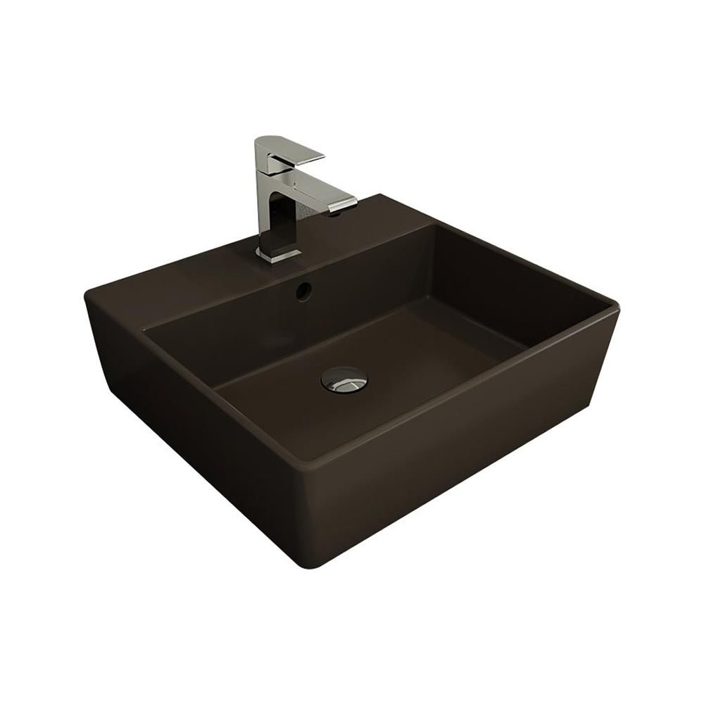 Bocchi Milano Lavabo 50 cm Mat Kahve  1216-025-0126
