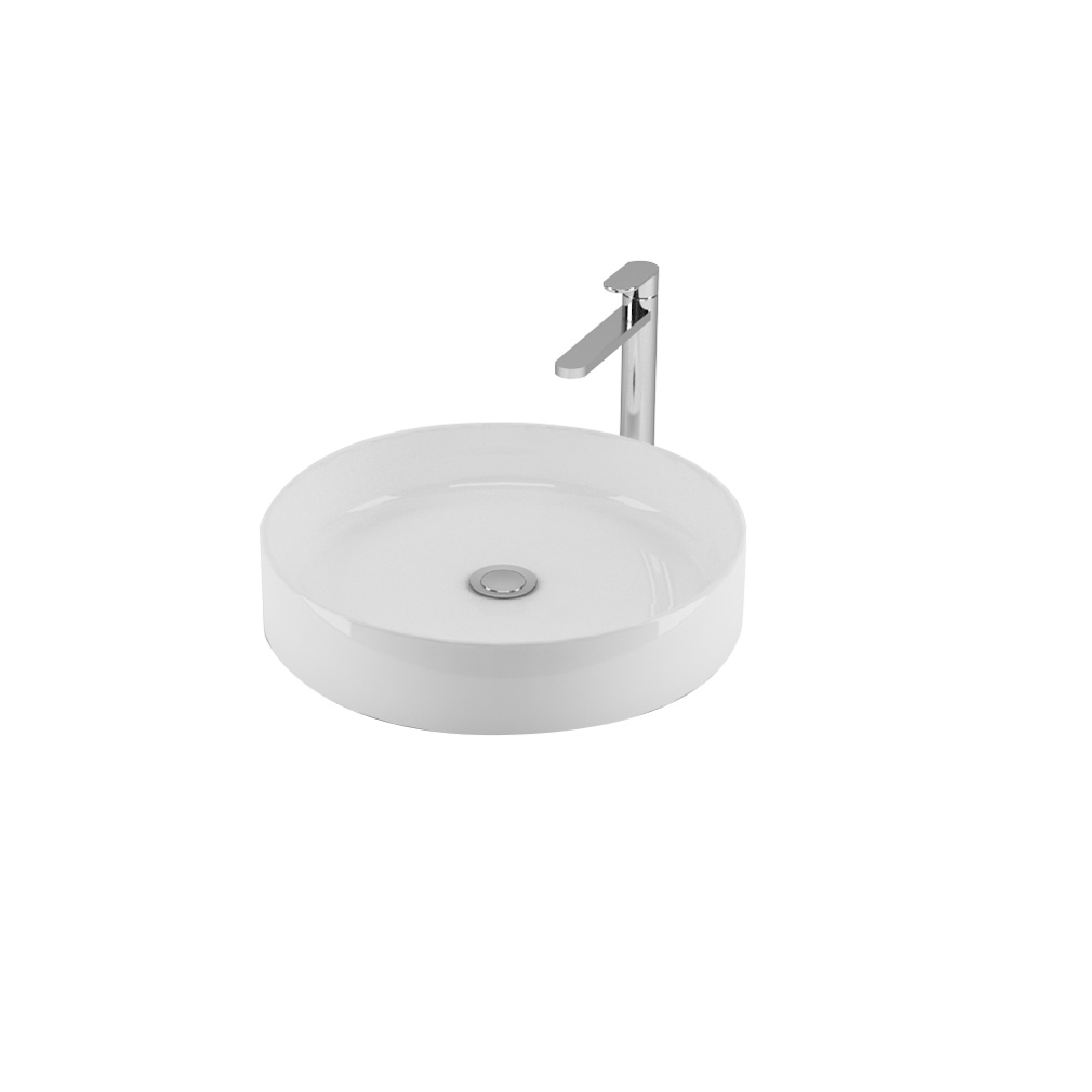 Newarc MİT.L.044  Mittes Tezgah Üstü Lavabo Beyaz 