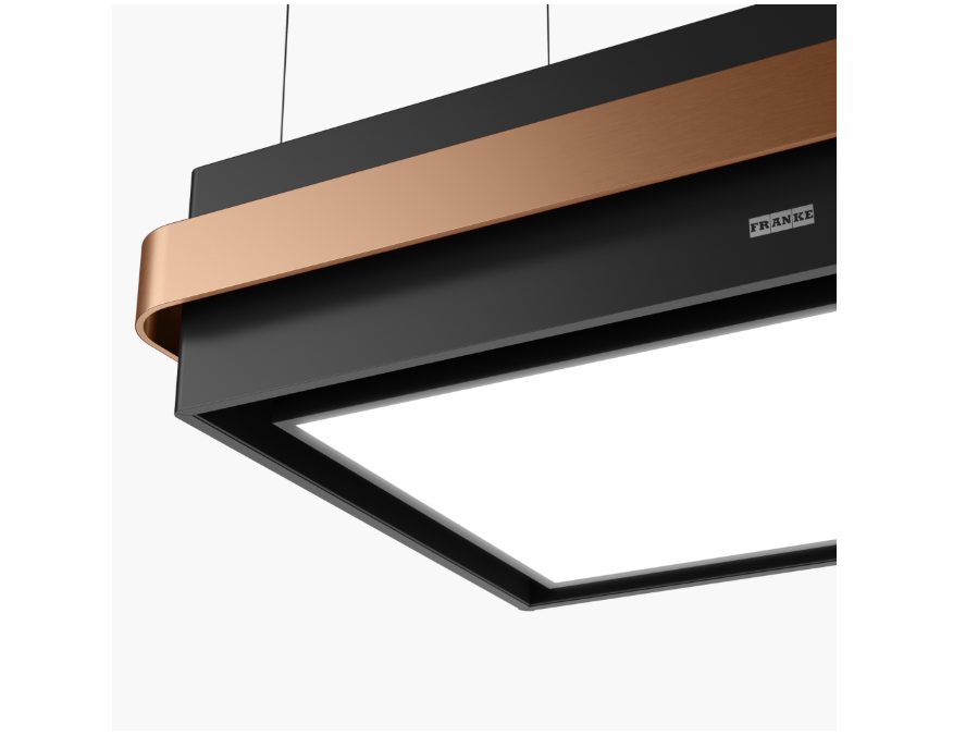 FRANKE Mythos Masterpiece FMYS BK/CP F80 KL Matt Black+Copper Ada Davlumbaz 345.0726.997