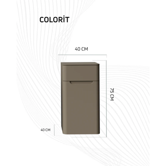 Creavit CO2075.00 Colorit Boy Dolabı 40x75 cm Cappuccino