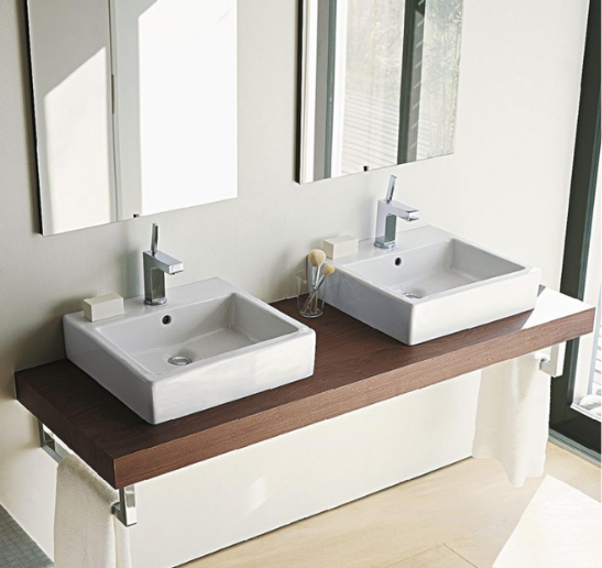 Duravit 2350500027 Vero Air Tezgahüstü Lavabo 50 cm