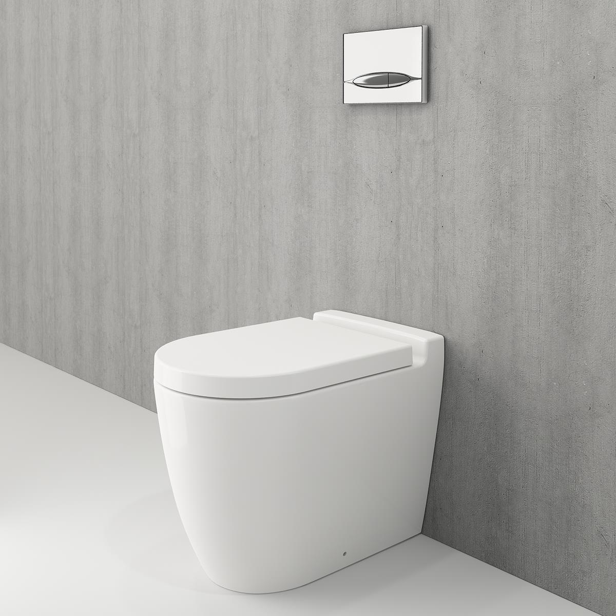Bocchi 1528-001-0128 Venezia Rimless Tek Klozet ve Kapağı Parlak Beyaz 