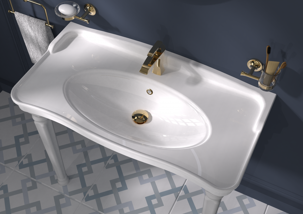 Creavit AN100 ANTİK 50X100 CM LAVABO 2 ADET ANTİK AYAK