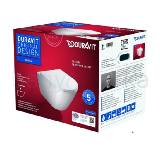 Duravit 45773900A1 Özel Kutulu  D-NeoAsma Klozet Seti