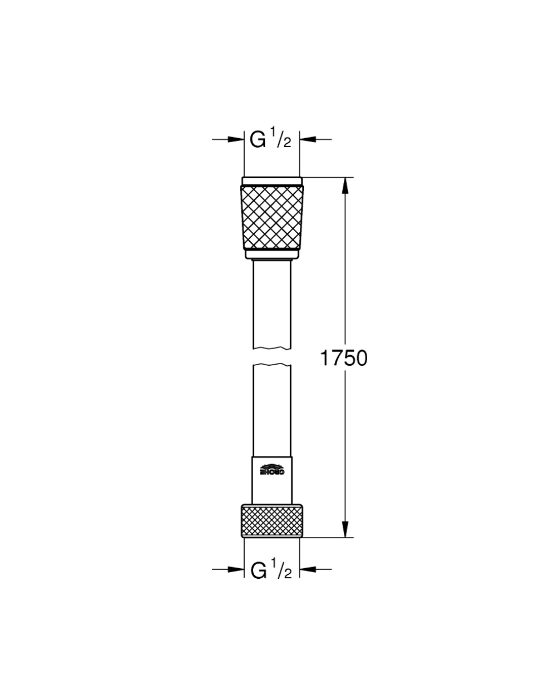 Grohe Relexaflex Duş Hortumu 1750 mm