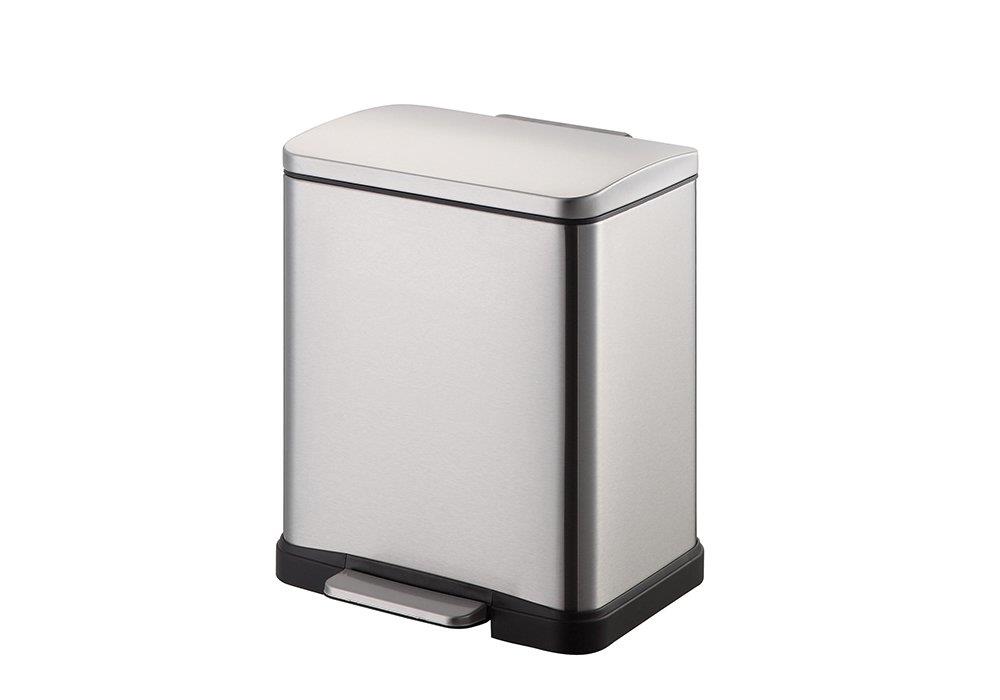 BOCCHi ÇÖP KOVASI PEDALLI SOFT CLOSE 12LT MAT P. ÇELİK