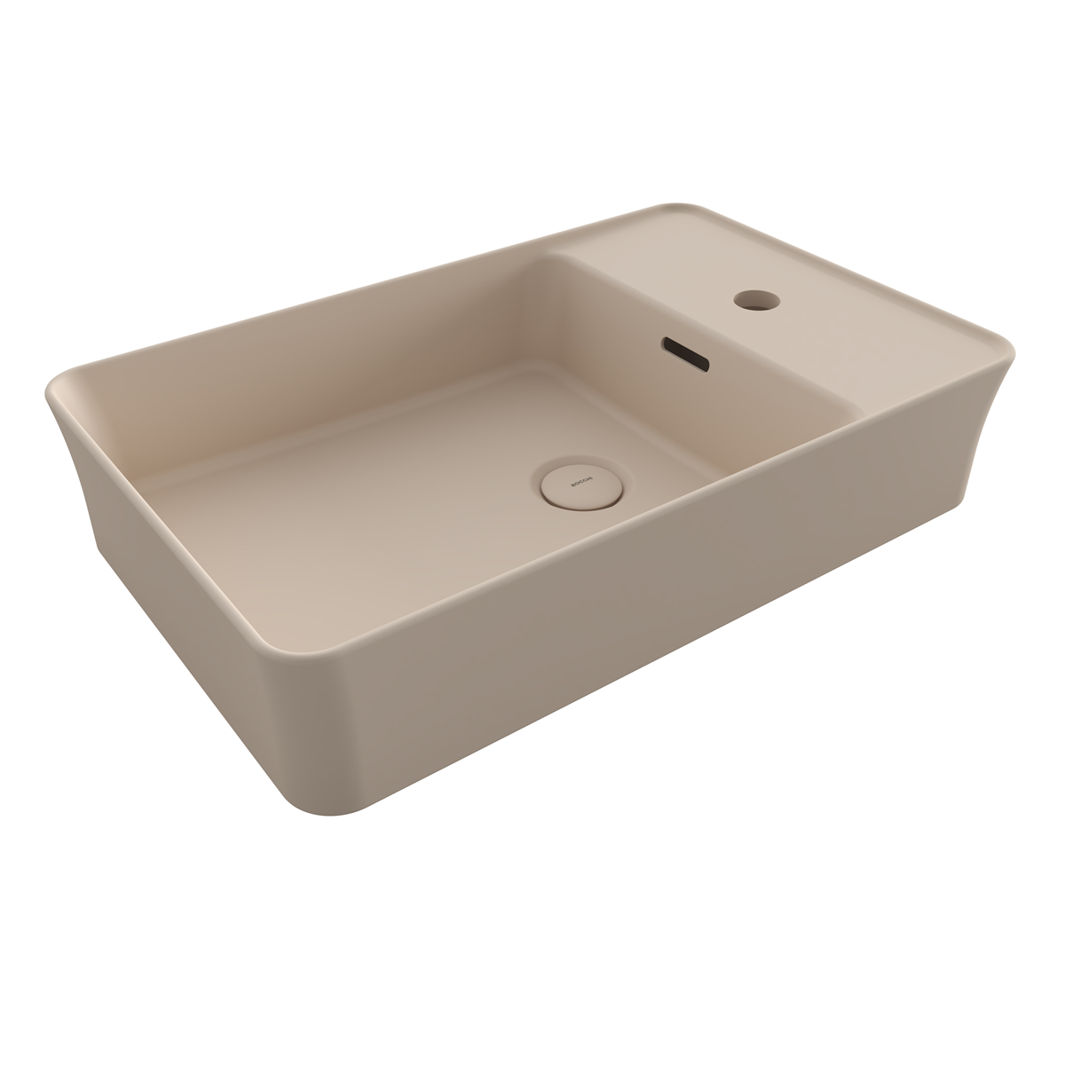Bocchi Dikdörtgen Batarya Banklı Lavabo 60x38cm Mat Yasemin