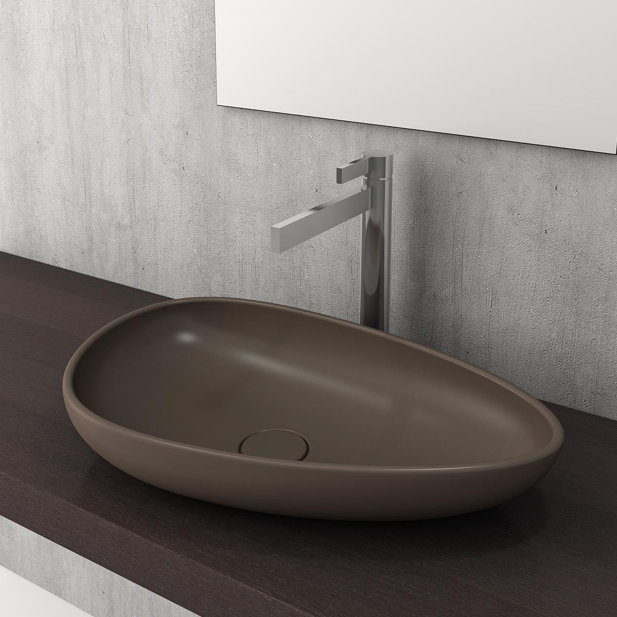 Bocchi Etna Çanak Lavabo Mat Kahve 58 cm 1114-025-0125