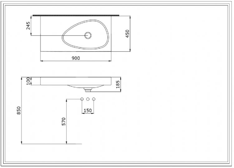 Bocchi 1115-019-0125 Etna Etajerli Lavabo 90 cm Kırmızı