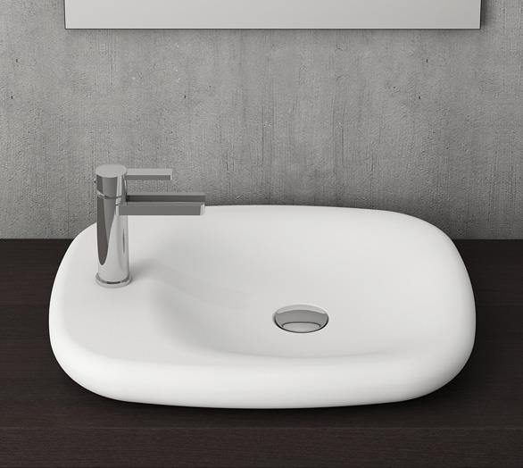 Bocchi Fenice Çanak Lavabo 55 cm Mat Beyaz