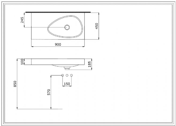 Bocchi Fenice Etajerli Lavabo Mat Beyaz 1490-002-0126