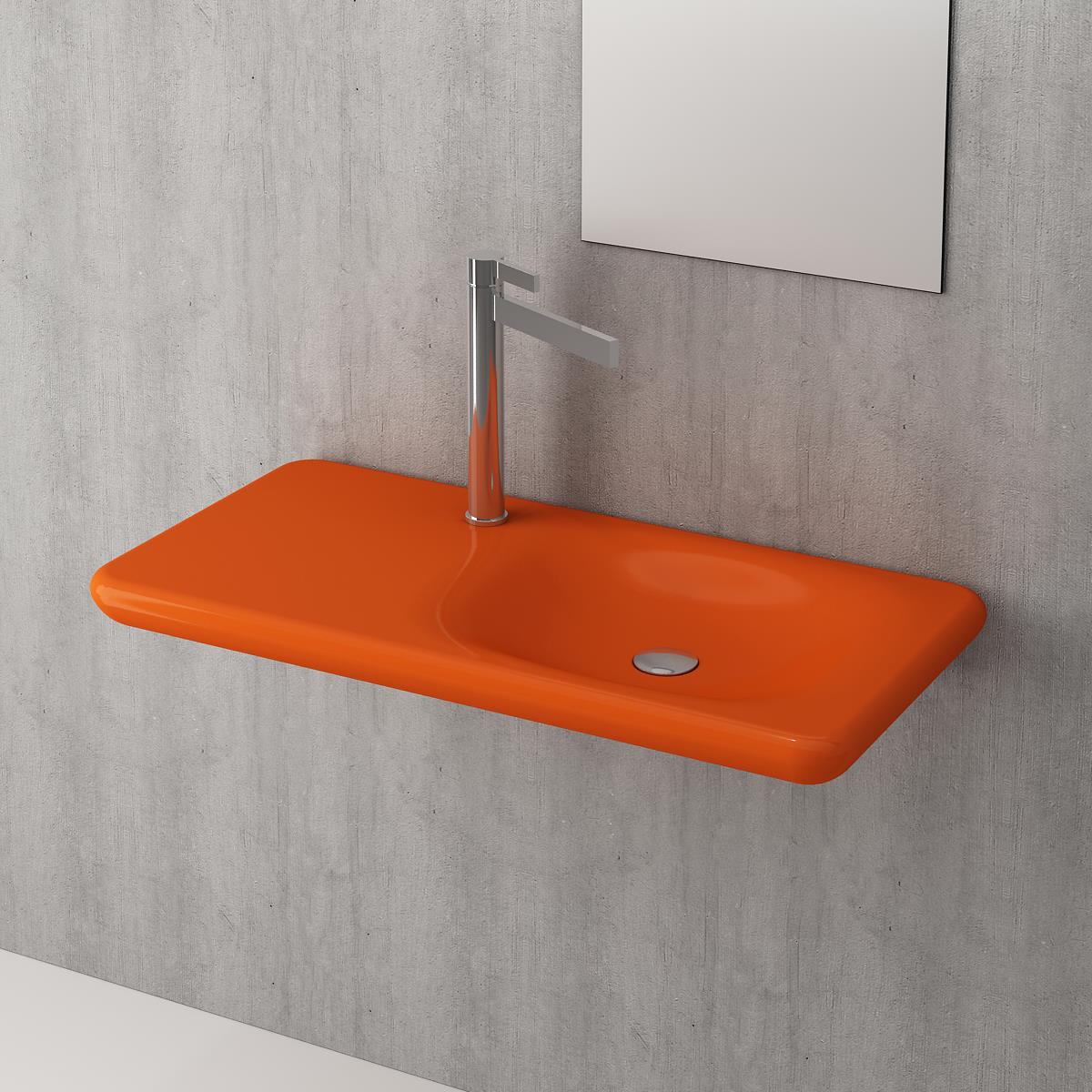 Bocchi Fenice Etajerli Lavabo Parlak Turuncu 1490-012-0126