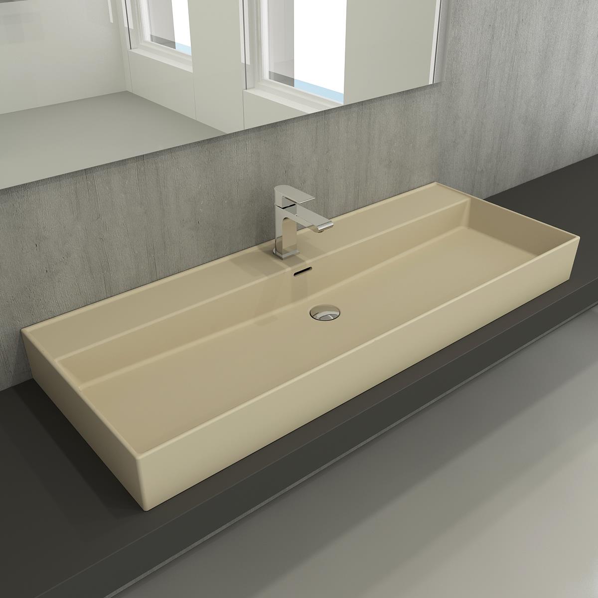 Bocchi Milano Etajerli Lavabo 120 cm Mat Yasemin
