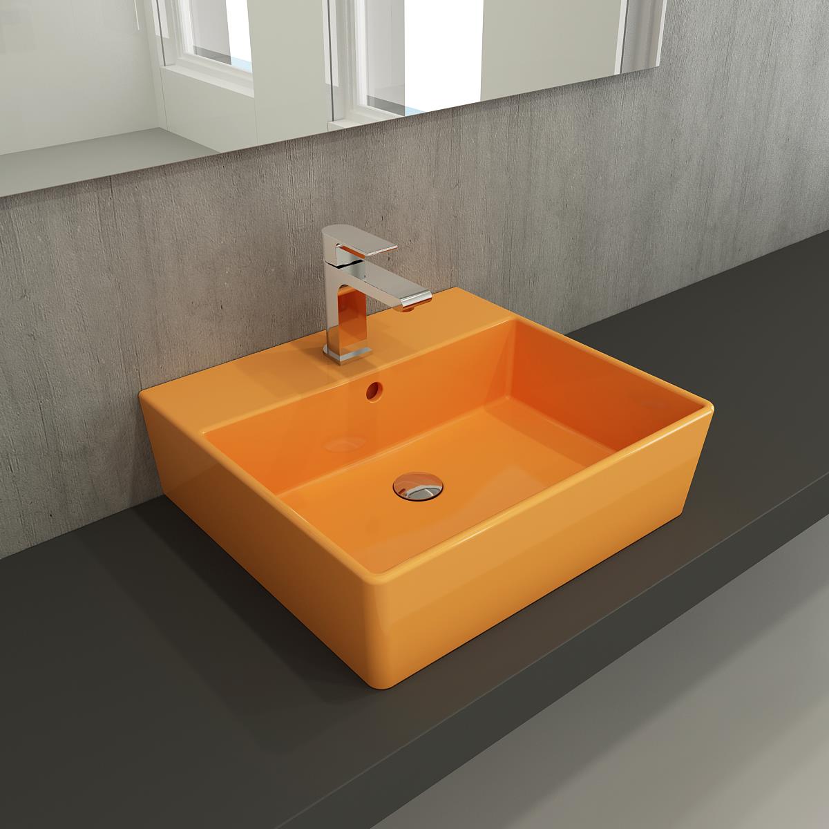 Bocchi Milano Lavabo 50 cm Mandalina Sarısı  1216-021-0126