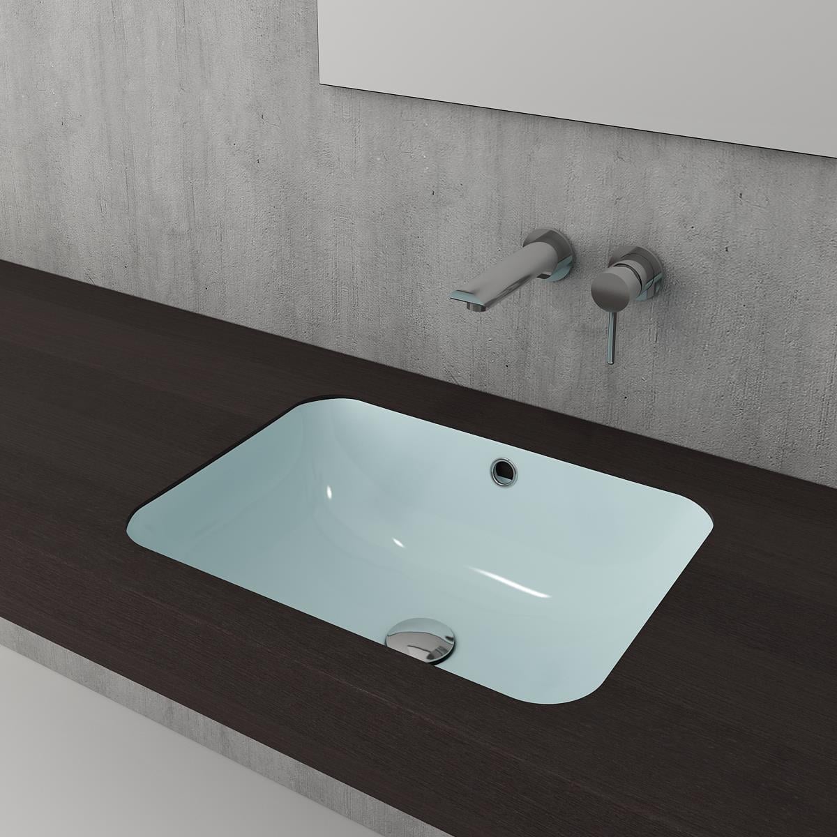 Bocchi Scala Tezgah Altı Lavabo 55 Cm Mat Buz Mavi 1006-029-0125