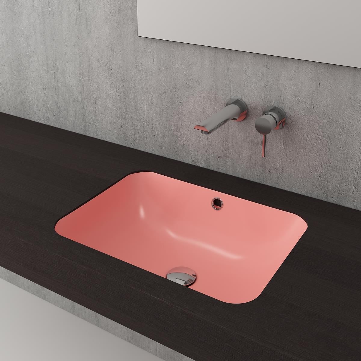 Bocchi Scala Tezgahaltı Lavabo 55 Cm Mat Somon 1006-032-0125