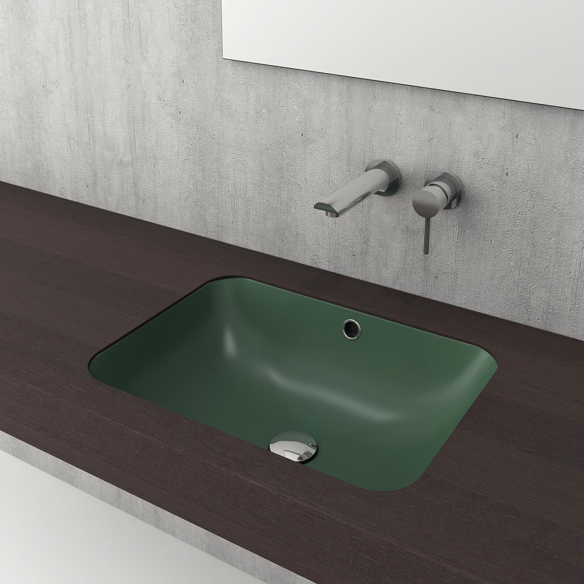 BOCCHİ Scala Tezgahaltı Lavabo 55 cm Mat Yeşil 1006-027-0125