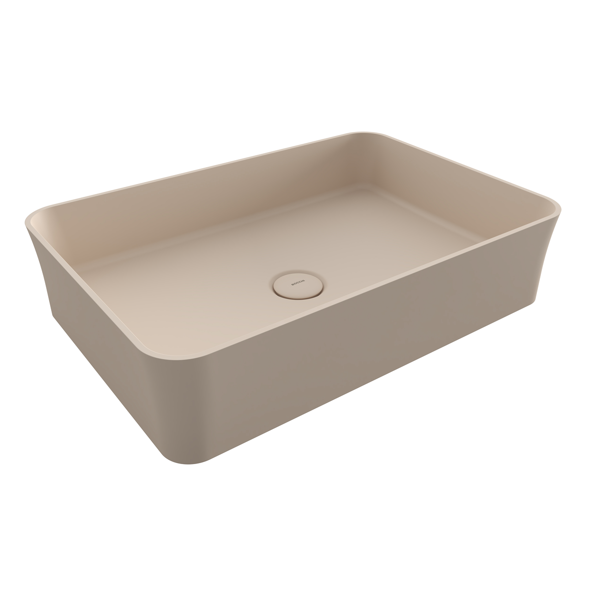 Bocchi Slim Line Dikdörtgen İnce Kenar Lavabo 55x38 cm Mat Yasemin