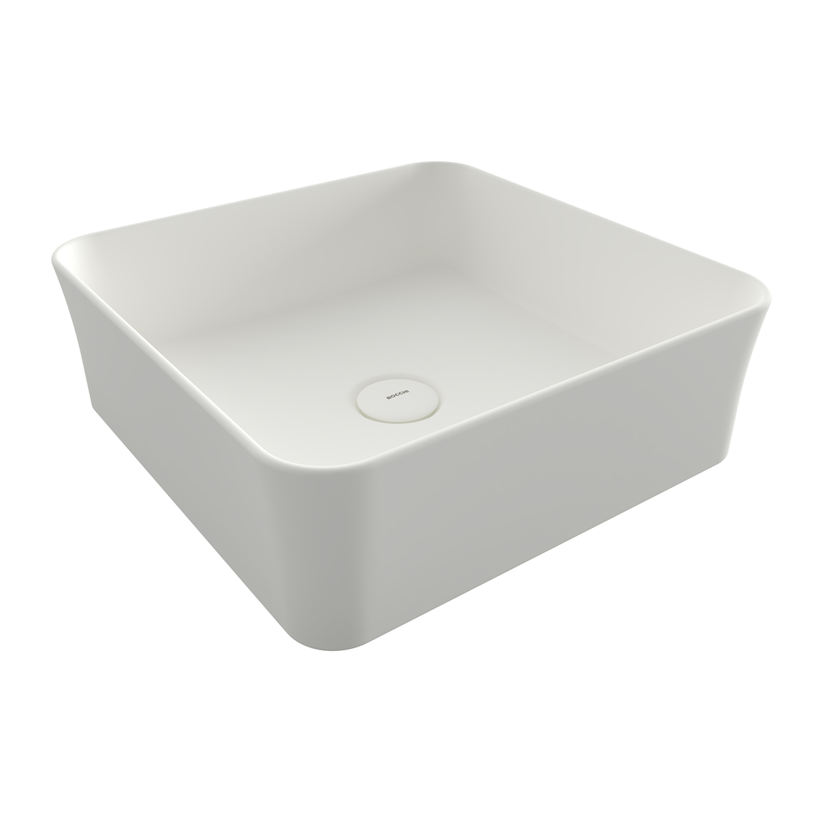 Bocchi Slim Line Kare Lavabo 38x38 cm Mat Beyaz