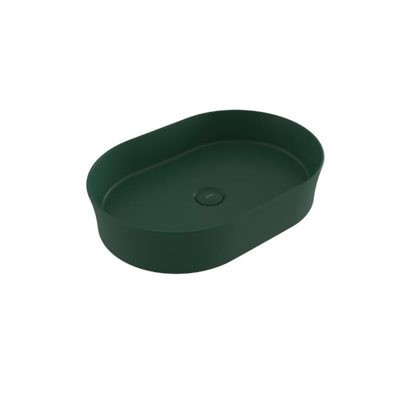 Bocchi Tezgah Üstü Elips 55x38cm. Lavabo  Mat Yeşil 1521-027-0125