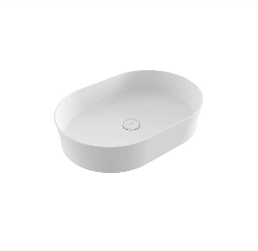 Bocchi Vessel Oval Lavabo 55x38 cm Mat Beyaz 1521-002-0125