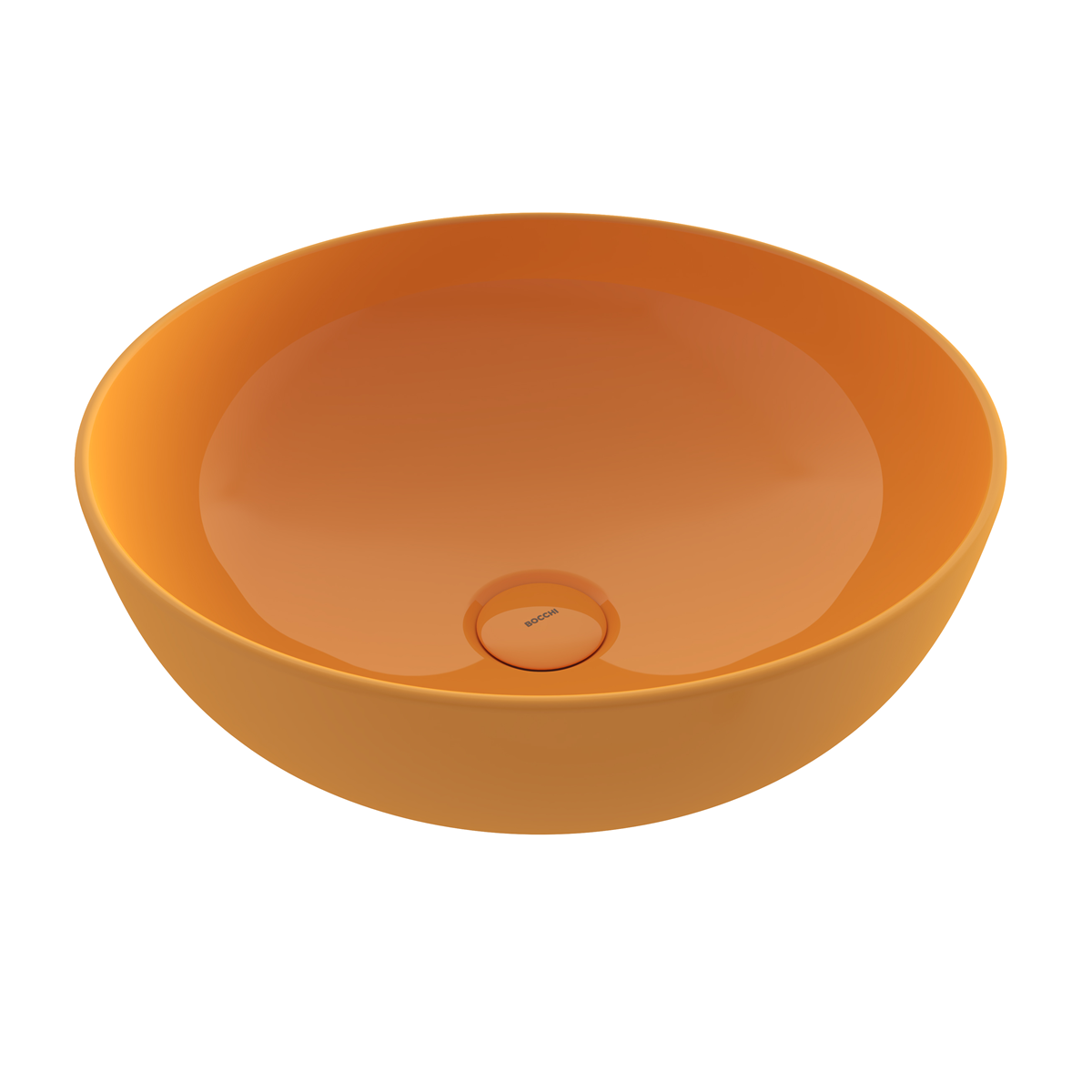 Bocchi Slim Line Yuvarlak Lavabo 38 cm P MANDALİNA SARISI 1494-021-0125