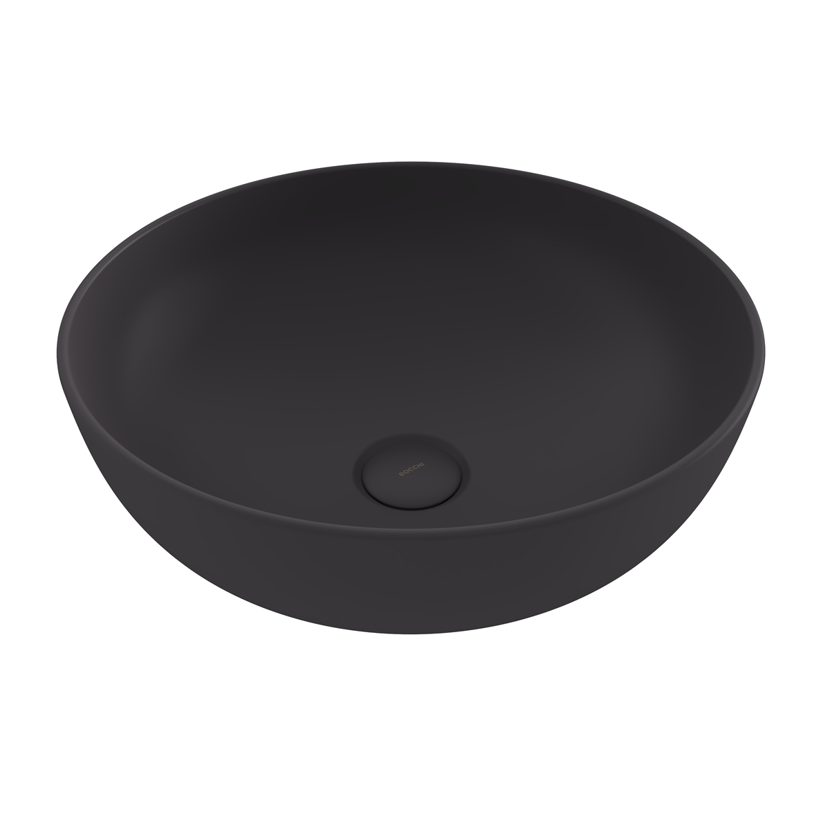 Bocchi 1494-020-0125 Slim Line Yuvarlak Lavabo 38 cm Mat Antrasit