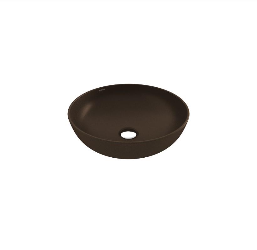 Bocchi Slim Line Yuvarlak Lavabo 38 cm Mat Bronz