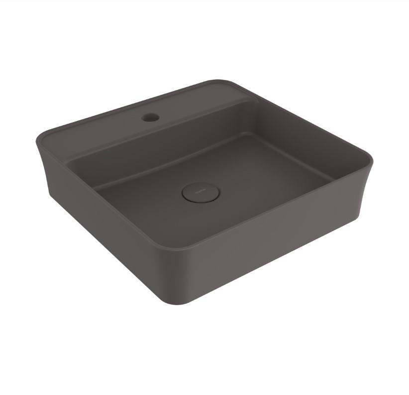 Bocchi Sottile Slim Line Kare Lavabo 45x45 cm Mat Antrasit