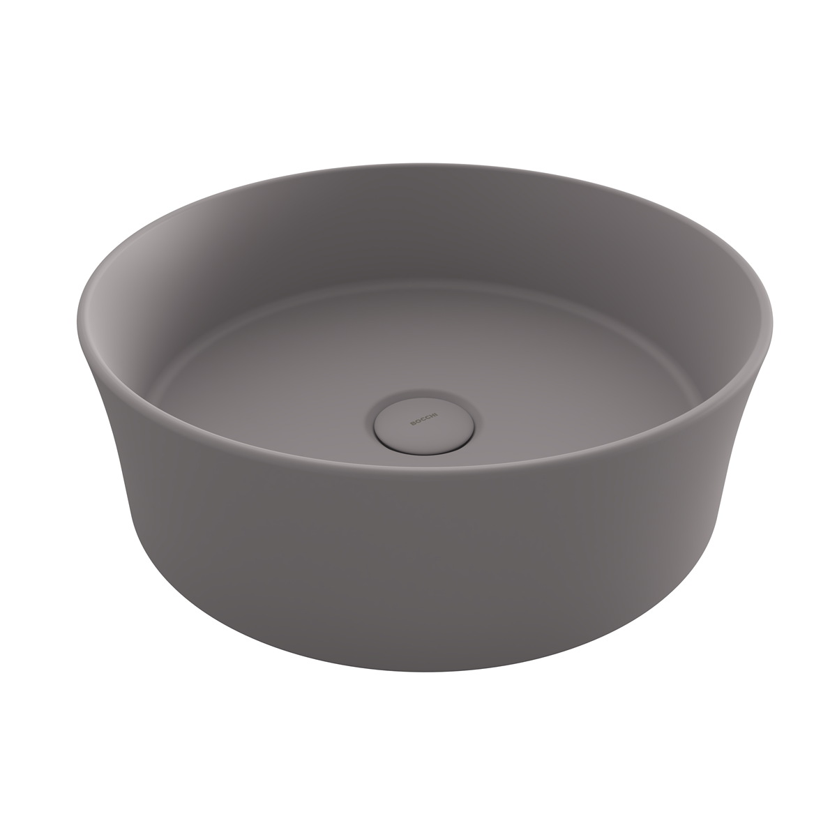 Bocchi Sottile Slim Line Yuvarlak Lavabo 38 cm Mat Gri 1478-006-0125