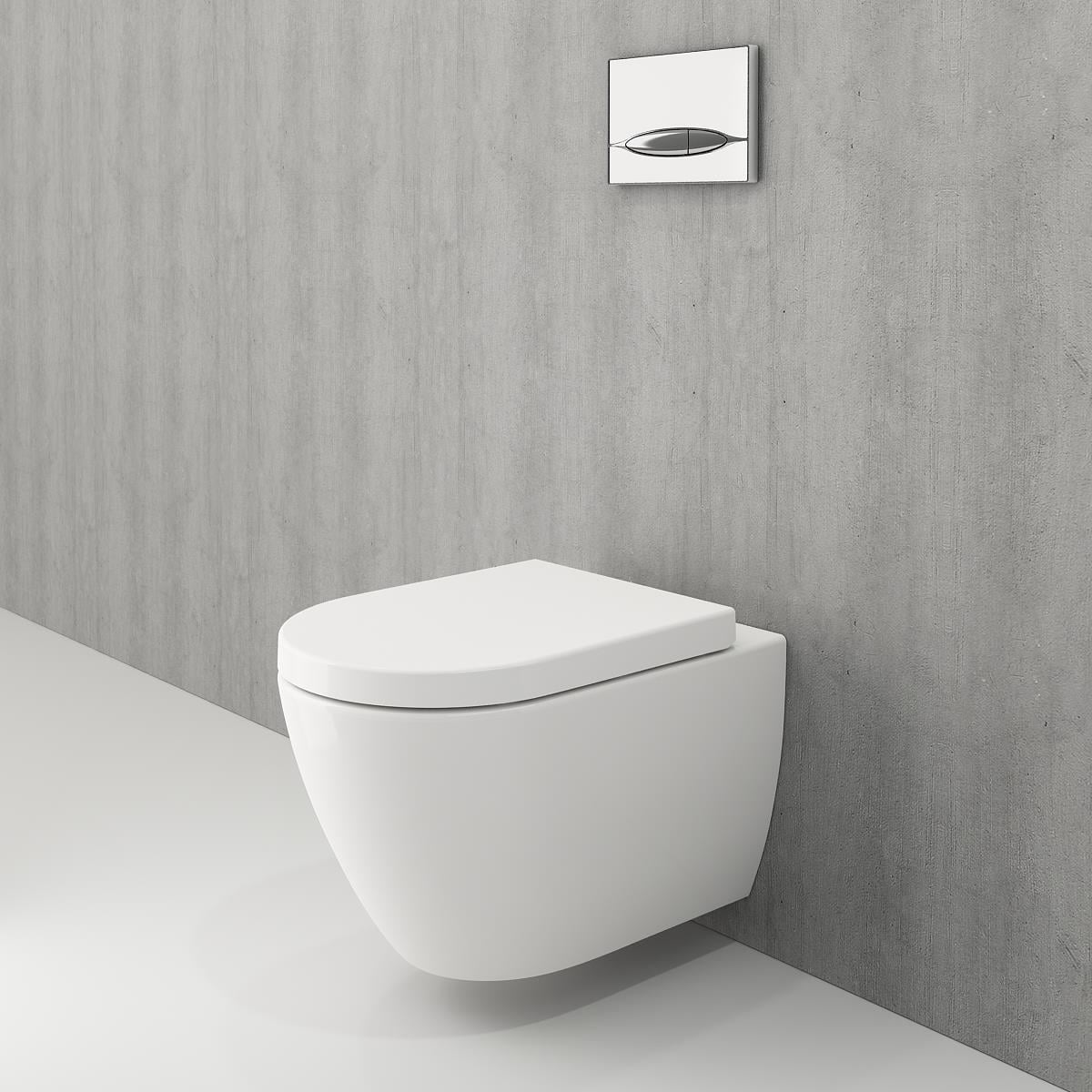 BOCCHİ Venezia Rimless Duvardan Asma Klozet ve Kapak P.Beyaz 1295-001-0128