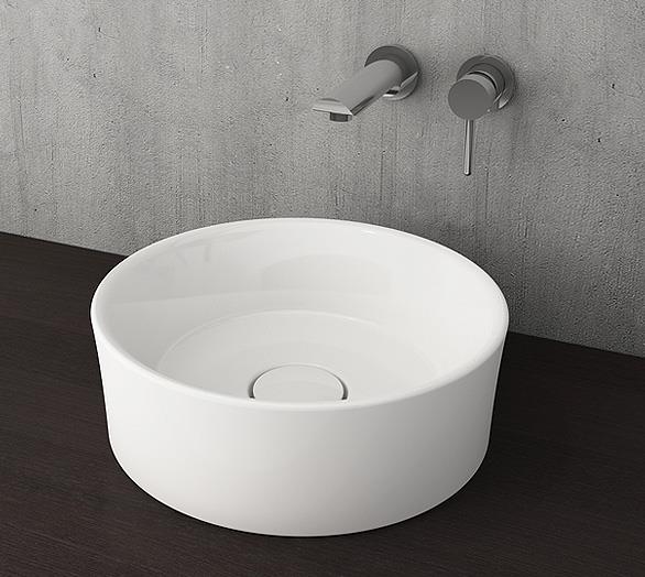 Bocchi Vessel Yuvarlak Çanak Lavabo 38 cm P. Beyaz 1174-061-0125