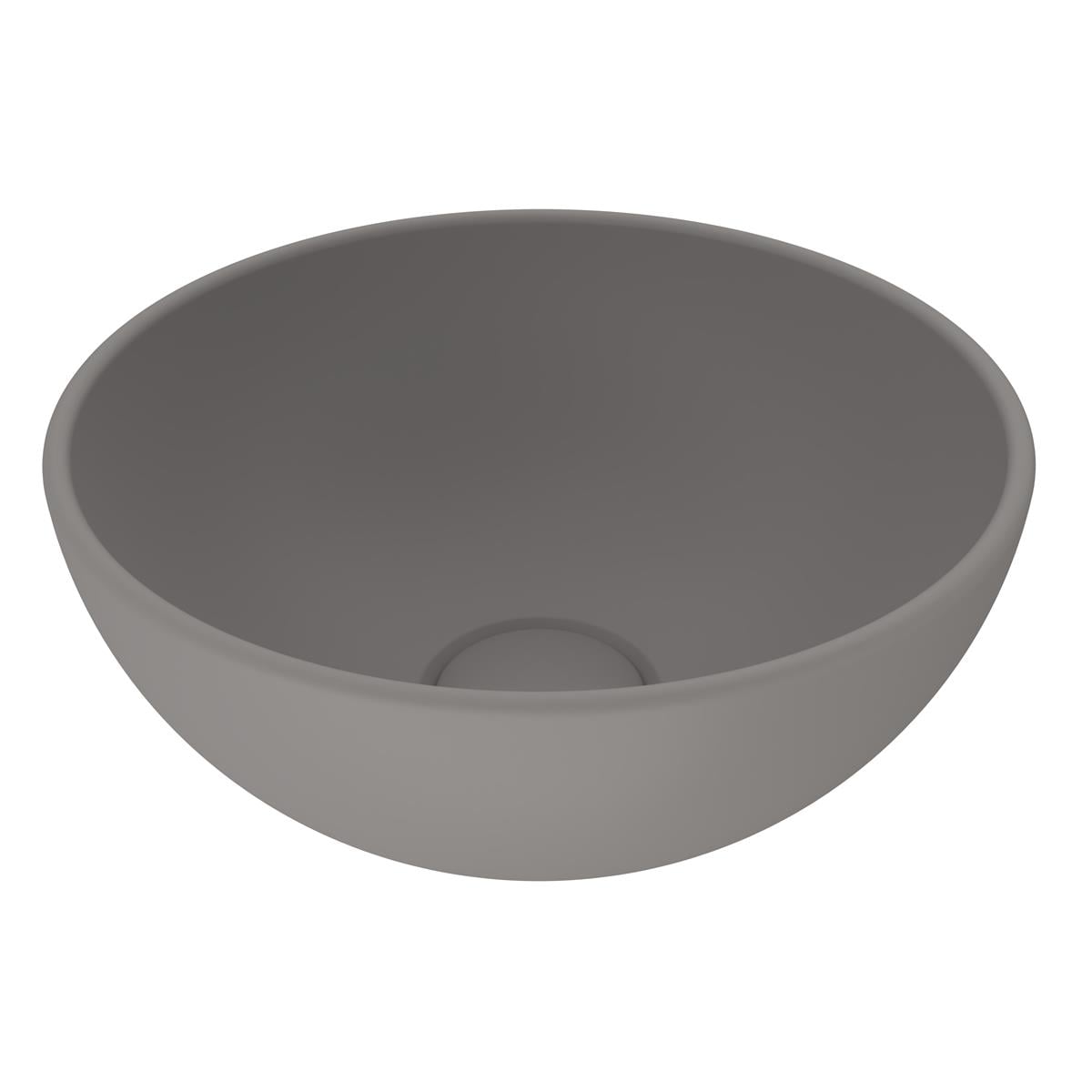 Bocchi Vessel Yuvarlak Mini Lavabo 26cm Mat Gri
