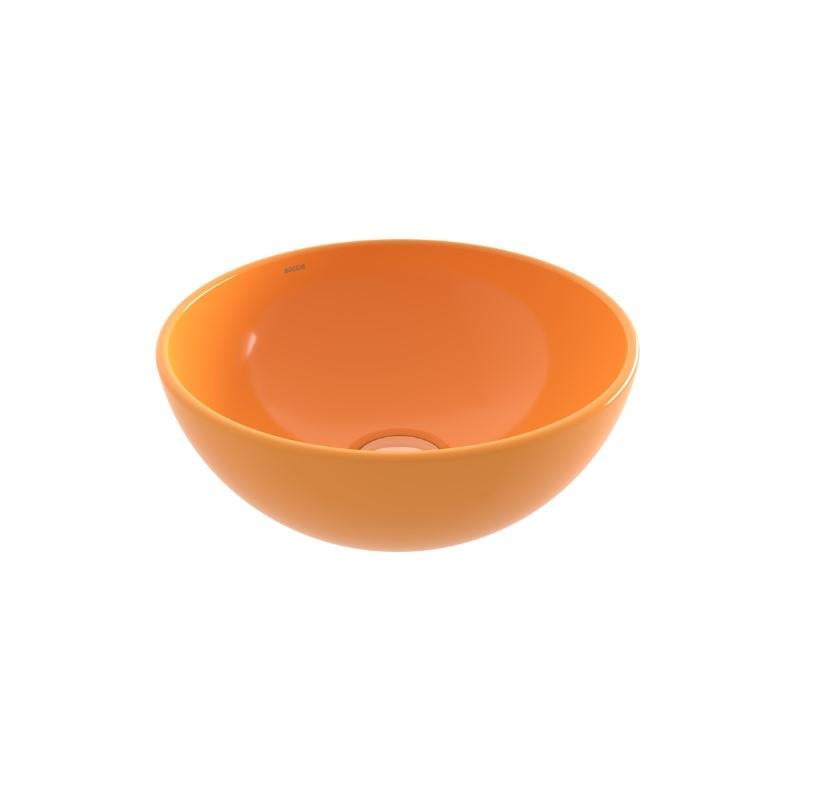 Bocchi Vessel Yuvarlak Mini Lavabo 26cm P Mandalina Sarısı
