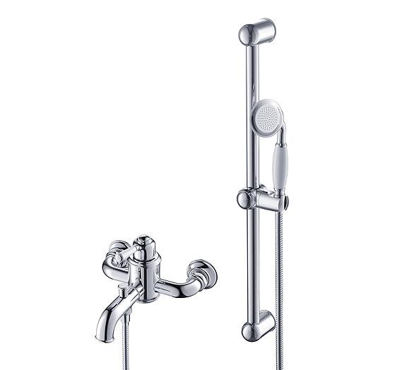 Burlington 3 Kollu Banyo Bataryası ve El Duş Seti Antik Siyah