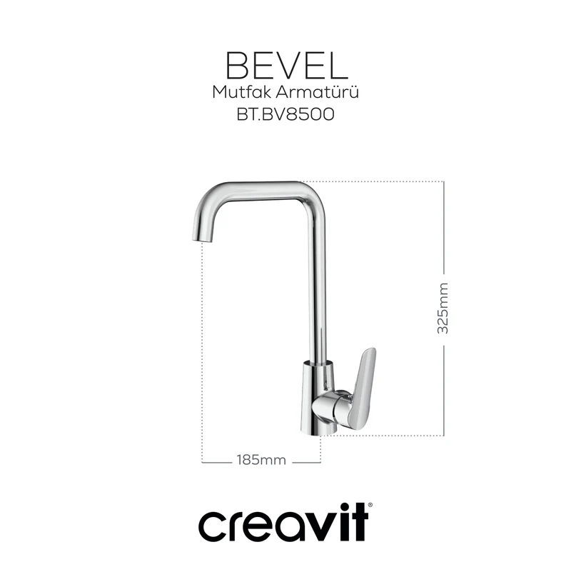 Creavit Bevel Mutfak Armatür Bataryası BV8500