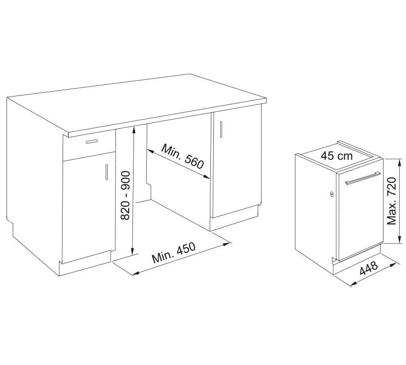 Franke FDW 4511 D8P DOS C Tam Ankastre Bulaşık Makinası 45 cm 117.0747.491