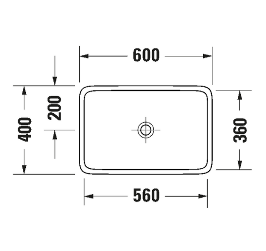 Duravit 2384600079 Qatego Stretch Çanak Lavabo 60 cm