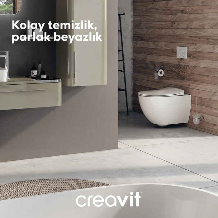 Creavit Free Rim-Off Asma Klozet Beyaz FE322 (kapak dahil değil)