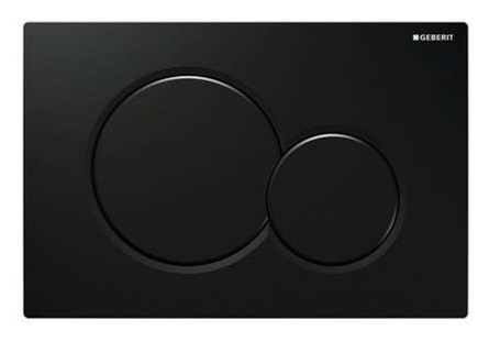 GEBERİT Kumanda Kapağı Sigma 01 - Çift Basmalı (Siyah)