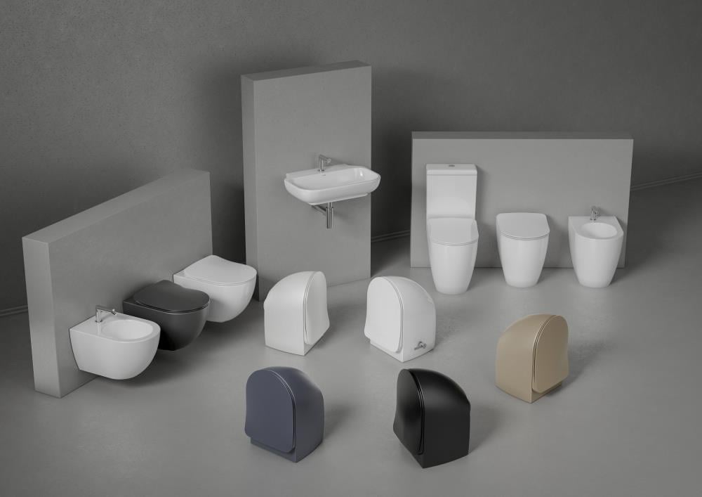 Creavit Fe350 Free Duvara Dayalı Tek Klozet ve Kapağı