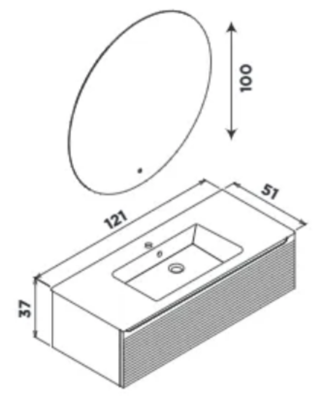 ORKA Olbia 120 cm Banyo Dolabı Takımı Mat Beyaz