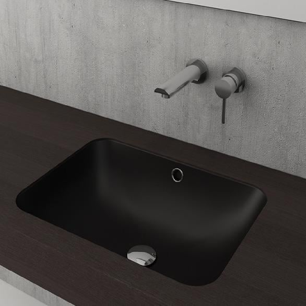 BOCCHİ Scala Tezgahaltı Lavabo 55 cm Mat Siyah 1006-004-0125