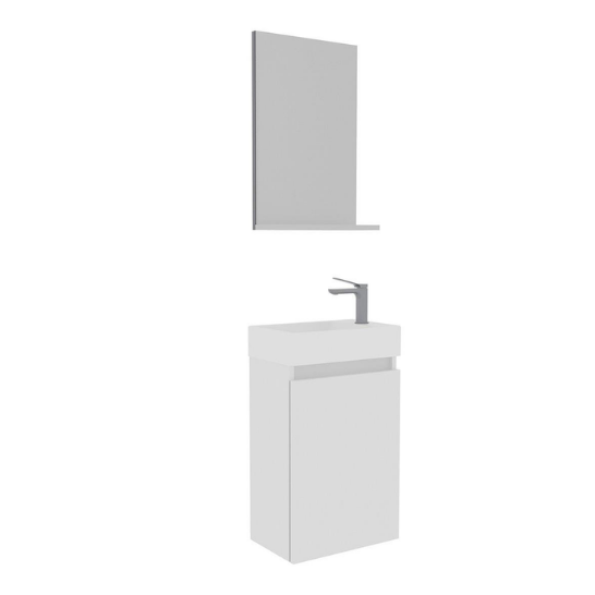 Orka Conza 45 CM Banyo Dolabı Takımı Beyaz