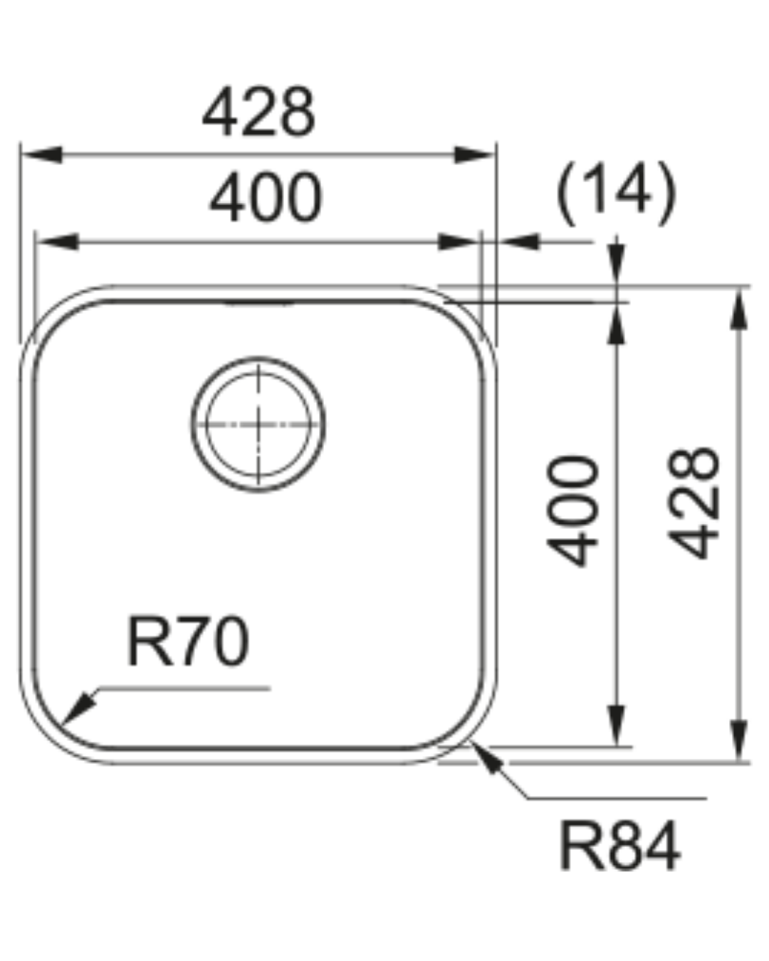 Franke SRX 110-40 Paslanmaz Çelik Evye 