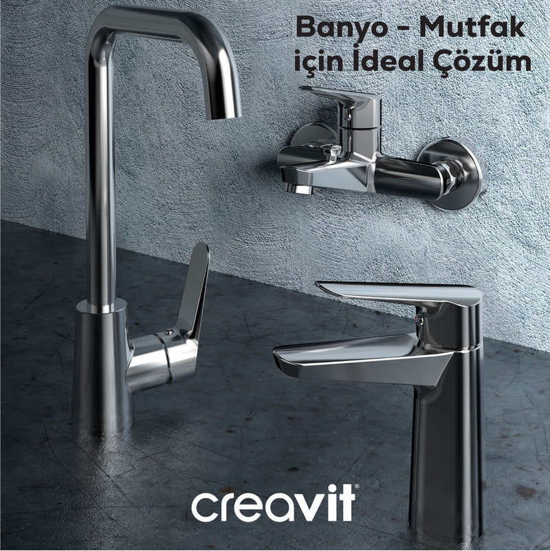 Creavit BV1500  Bevel Lavabo Armatürü