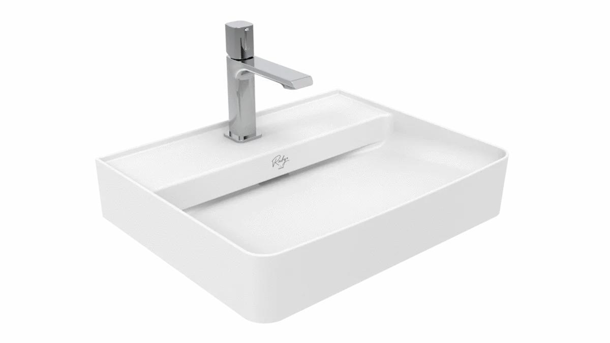 Creavit RB051 Ruby Tezgah Üzeri Lavabo 50x40 cm Parlak Beyaz