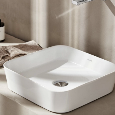CREAVİT Loop 40x40 cm Tezgah Üstü Çanak Lavabo LP040